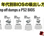 【PCSX2】PS2の型式別にBiosの吸い出し方をまとめる